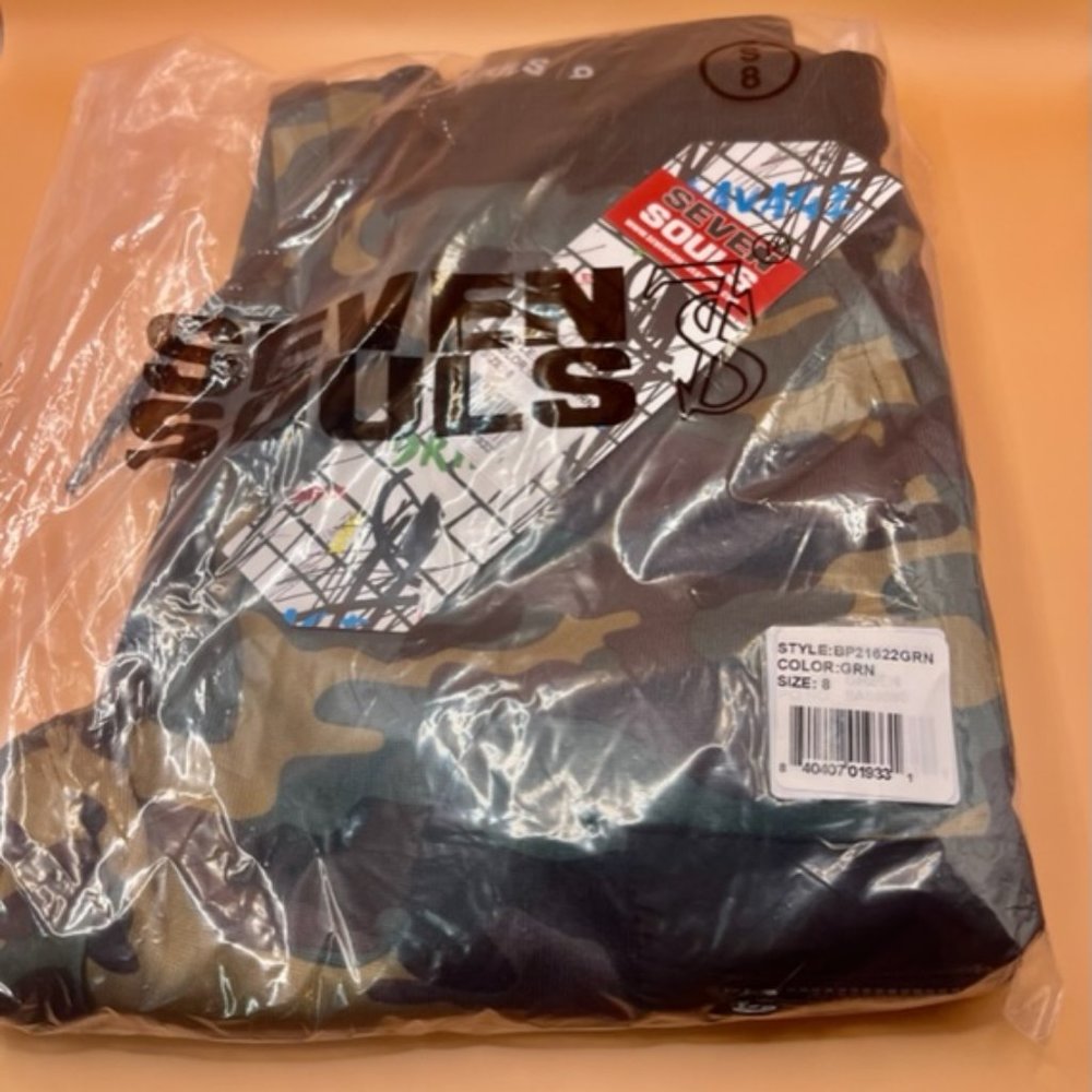 New Seven Souls Boys  SIZE 8  Fleece Camo Pants - Picture 2 of 5